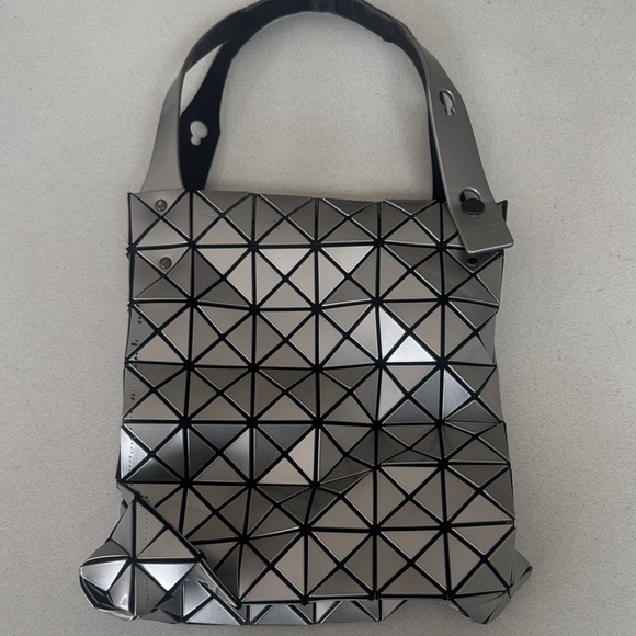 Issey Miyake Handbags - Like new Issey Miyake Silver Geometric Shoulder Bag..”Hot”